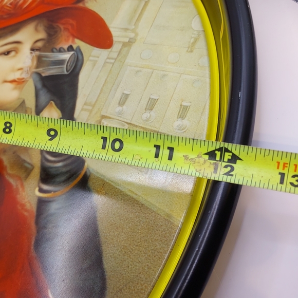 Vintage Coca-Cola "1908 Calendar Lady" Coca - Cola Serving Tray 1987 Ohio Art. - Picture 6 of 11